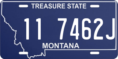 MT license plate 117462J