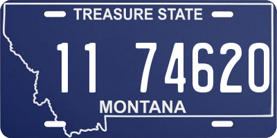 MT license plate 117462O