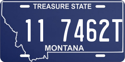 MT license plate 117462T