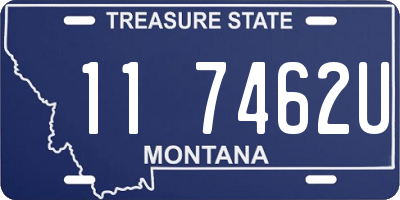 MT license plate 117462U