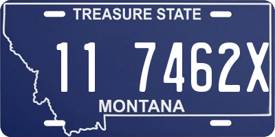 MT license plate 117462X