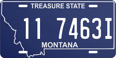 MT license plate 117463I