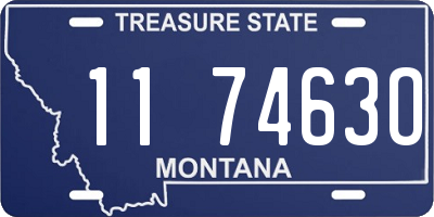 MT license plate 117463O