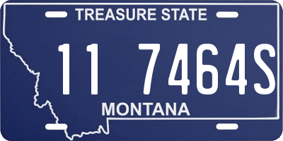 MT license plate 117464S
