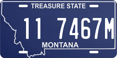MT license plate 117467M