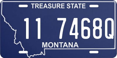 MT license plate 117468Q