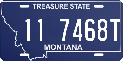 MT license plate 117468T