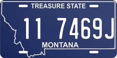 MT license plate 117469J
