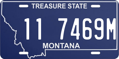 MT license plate 117469M