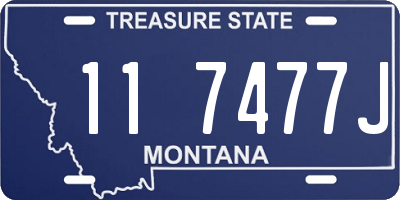 MT license plate 117477J