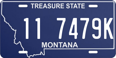 MT license plate 117479K