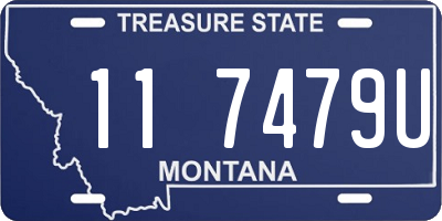 MT license plate 117479U