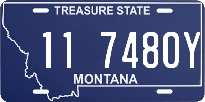 MT license plate 117480Y