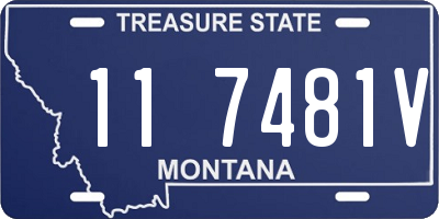 MT license plate 117481V