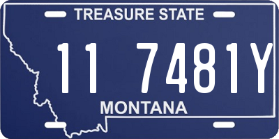 MT license plate 117481Y