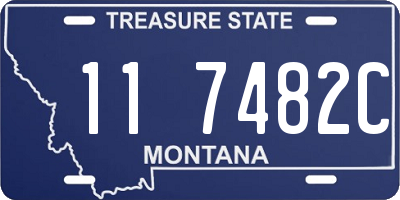 MT license plate 117482C