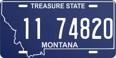 MT license plate 117482O