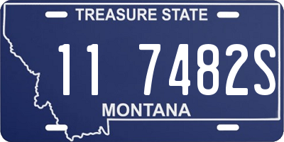 MT license plate 117482S