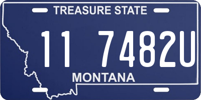 MT license plate 117482U