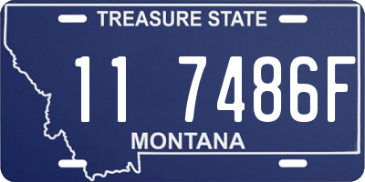 MT license plate 117486F