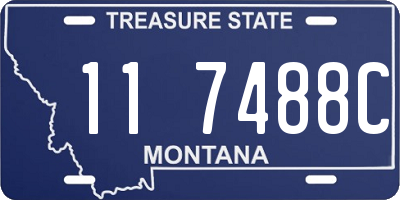 MT license plate 117488C