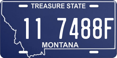 MT license plate 117488F