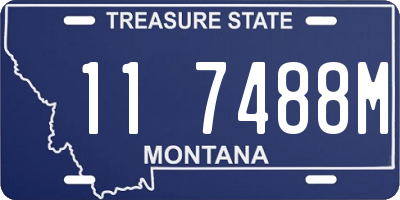 MT license plate 117488M