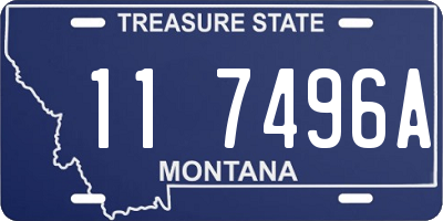 MT license plate 117496A