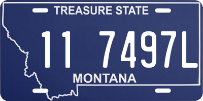 MT license plate 117497L