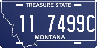 MT license plate 117499C