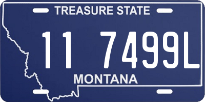 MT license plate 117499L