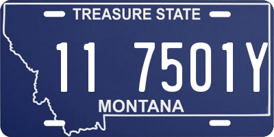 MT license plate 117501Y