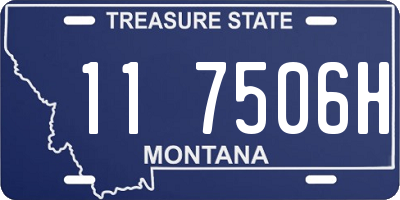 MT license plate 117506H