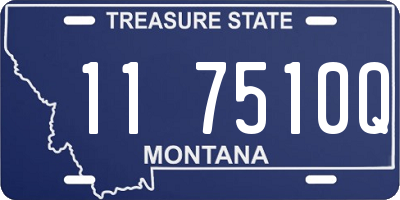 MT license plate 117510Q