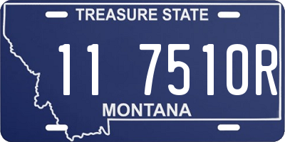 MT license plate 117510R