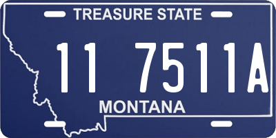 MT license plate 117511A