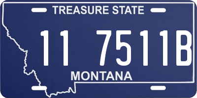 MT license plate 117511B