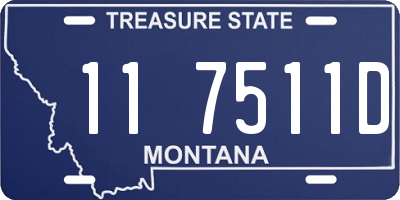 MT license plate 117511D