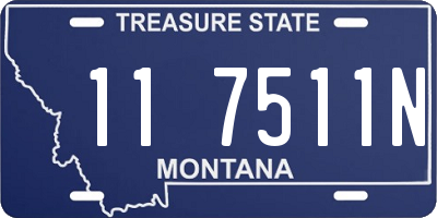 MT license plate 117511N