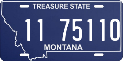 MT license plate 117511O