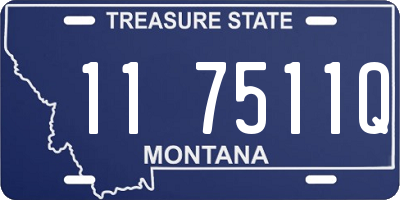 MT license plate 117511Q