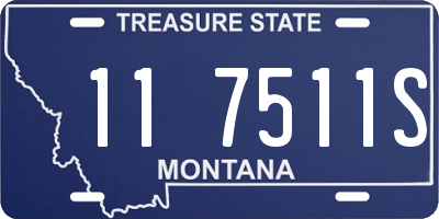 MT license plate 117511S