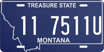 MT license plate 117511U