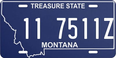 MT license plate 117511Z