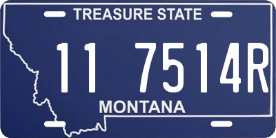 MT license plate 117514R