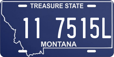 MT license plate 117515L