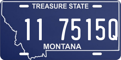 MT license plate 117515Q