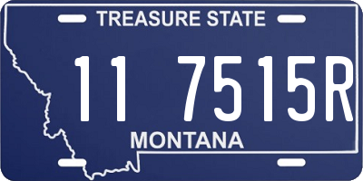 MT license plate 117515R