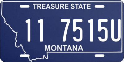 MT license plate 117515U