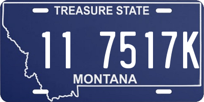 MT license plate 117517K